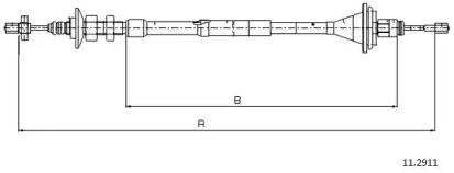 Трос CABOR 11.2911