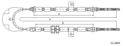 Трос CABOR 11.5443