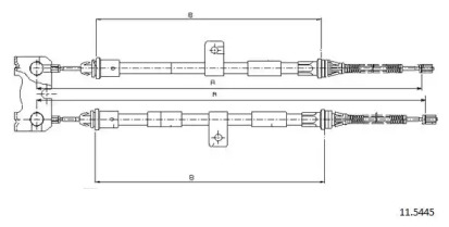 Трос CABOR 11.5445