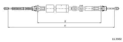 Трос CABOR 11.5502