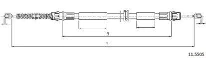 Трос CABOR 11.5505