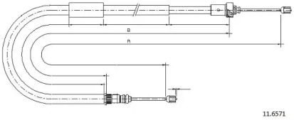 Трос CABOR 11.6571