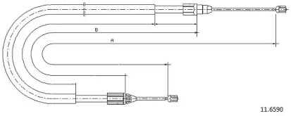 Трос CABOR 11.6590