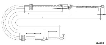 Трос CABOR 11.6683