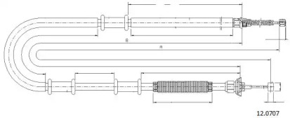 Трос CABOR 12.0707