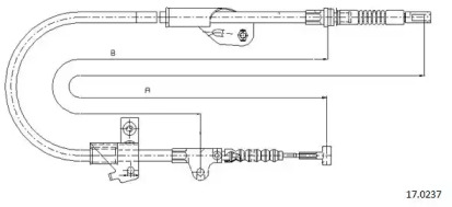 Трос CABOR 17.0237