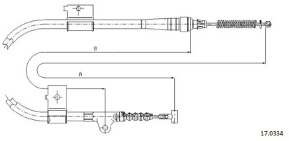 Трос CABOR 17.0334