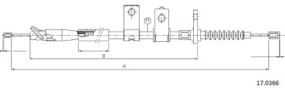 Трос CABOR 17.0366