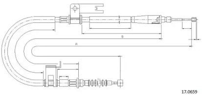 Трос CABOR 17.0659
