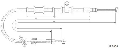 Трос CABOR 17.2036
