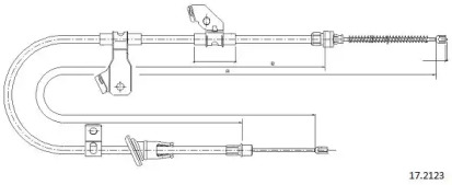 Трос CABOR 17.2123