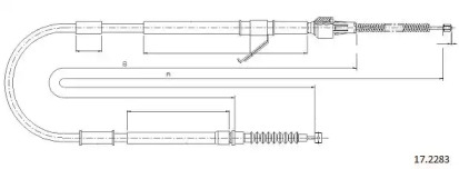Трос CABOR 17.2283