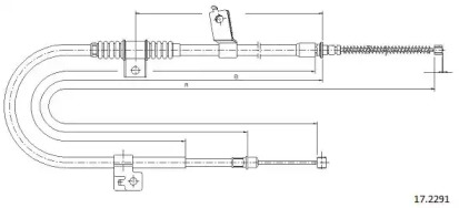 Трос CABOR 17.2291