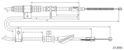 Трос CABOR 17.2552