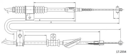 Трос CABOR 17.2554