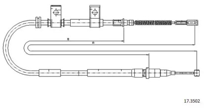 Трос CABOR 17.3502