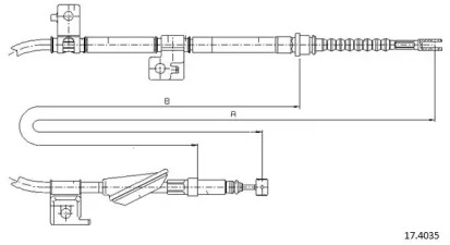Трос CABOR 17.4035