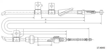 Трос CABOR 17.4043