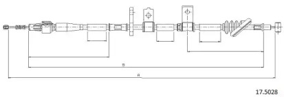 Трос CABOR 17.5028