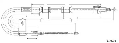 Трос CABOR 17.6036