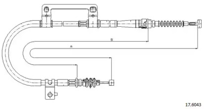 Трос CABOR 17.6043