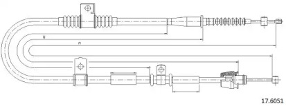 Трос CABOR 17.6051