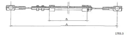 Трос CABOR 1703.3