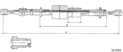 Трос CABOR 18.2054