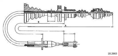 Трос CABOR 18.2663