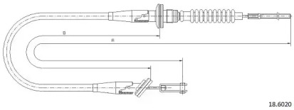 Трос CABOR 18.6020