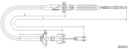 Трос CABOR 18.6111