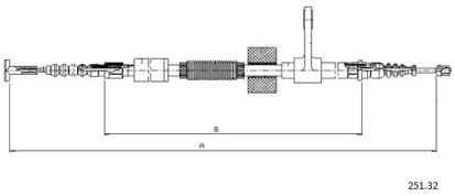 Трос CABOR 251.32