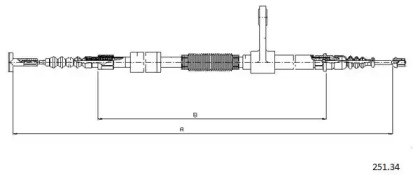 Трос CABOR 251.34