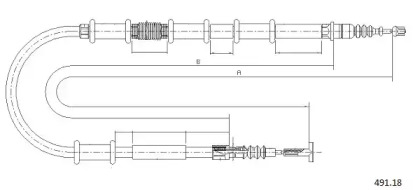 Трос CABOR 491.18