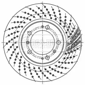 Тормозной диск BORG & BECK BBD5763S