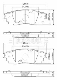 Комплект тормозных колодок BORG & BECK BBP2575