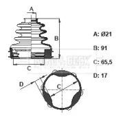 Пыльник BORG & BECK BCB6108