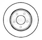 Тормозной диск BORG & BECK BBD4017