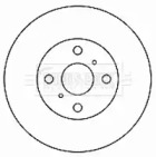 Тормозной диск BORG & BECK BBD4167