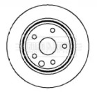 Тормозной диск BORG & BECK BBD4189