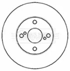 Тормозной диск BORG & BECK BBD4379