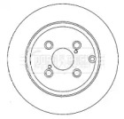 Тормозной диск BORG & BECK BBD4380