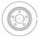 Тормозной диск BORG & BECK BBD4450