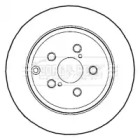 Тормозной диск BORG & BECK BBD4460