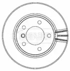 Тормозной диск BORG & BECK BBD4463