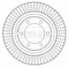 Тормозной диск BORG & BECK BBD4502