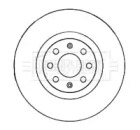 Тормозной диск BORG & BECK BBD4544