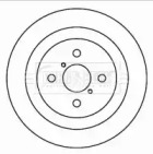 Тормозной диск BORG & BECK BBD4601