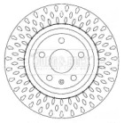 Тормозной диск BORG & BECK BBD4626