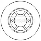 Тормозной диск BORG & BECK BBD4642